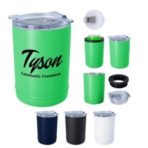 PR24541 2 In 1 Copper Insulated Beverage Holder And Tumbler