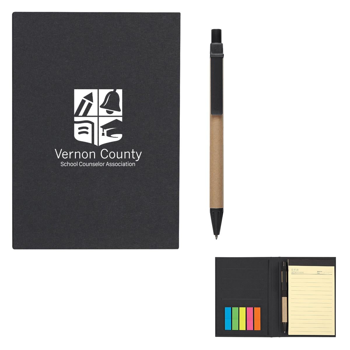 PR24913-Meeting-Mate-Notebook-With-Pen-And-Sticky-Flags.jpg PR24913 Meeting Mate Notebook With Pen And Sticky Flags