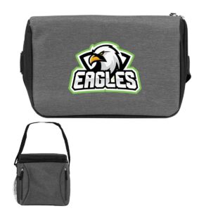 Custom Promotional Products 5 PR24975 1 BLACK WITH GRAY DECORATED Haute Heathered 16 Can Cooler