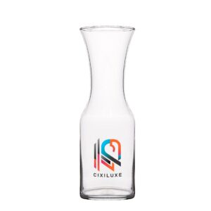 Custom Promotional Products 18 PR25025 1 CLEAR DECORATED 34 Oz. Full Color Clear Glass Carafe
