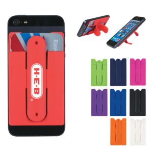PR25173 Silicone Phone Wallet With Stand
