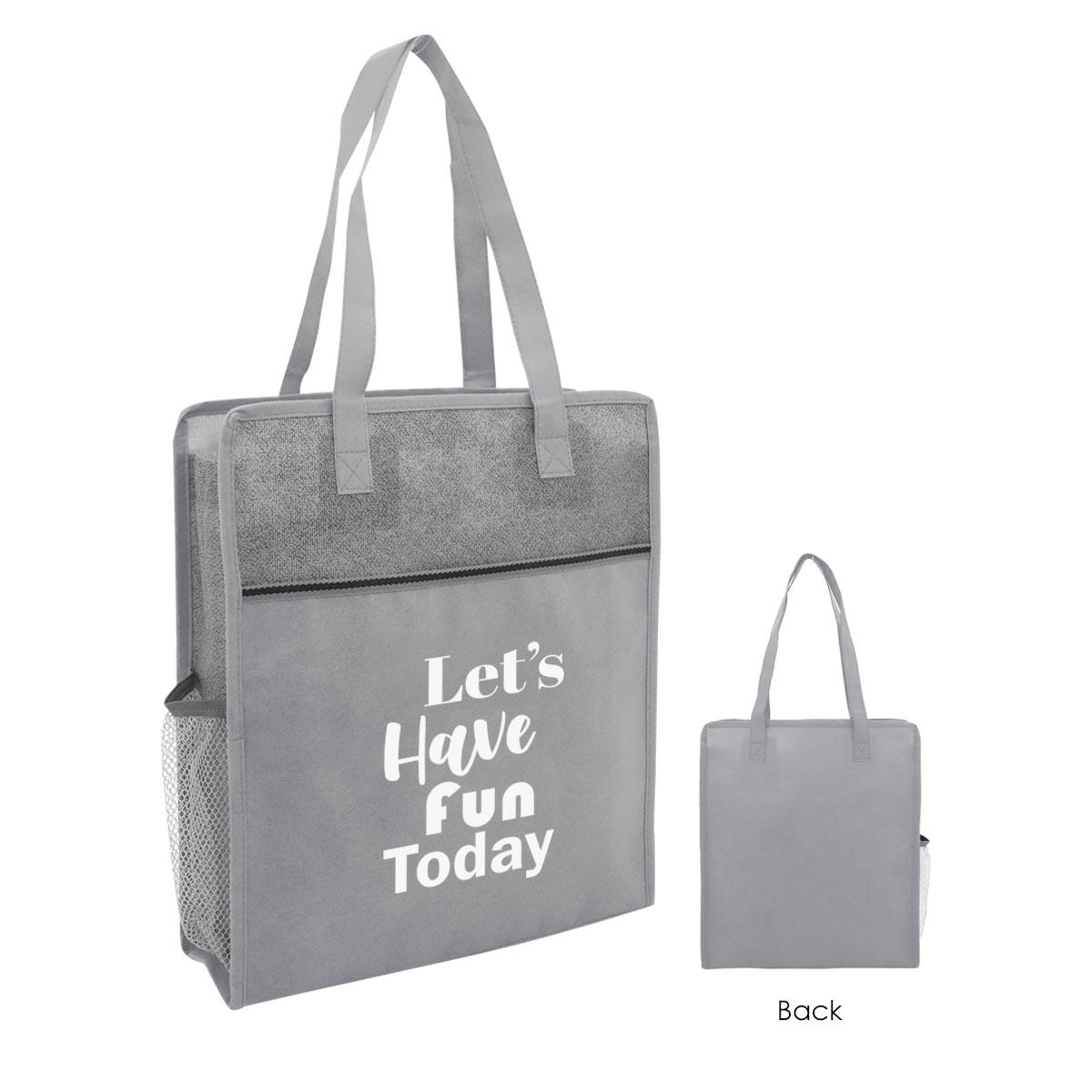 PR25243-Color-Basics-Heathered-Non-Woven-Tote-Bag.jpg PR25243 Color Basics Heathered Non Woven Tote Bag