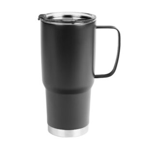 PR25451 1 BLACK DECORATED 30 Oz. Lisbon Stainless Steel Tumbler