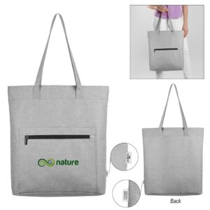 PR25529 Habitat rPET Heathered Tote Bag