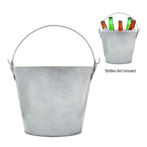 Custom Promotional Products 2 PR25649 1 SILVER DECORATED 5 Liter Bevy Beverage Bucket
