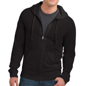 PR25685 District Young Mens Jersey Full Zip Hoodie
