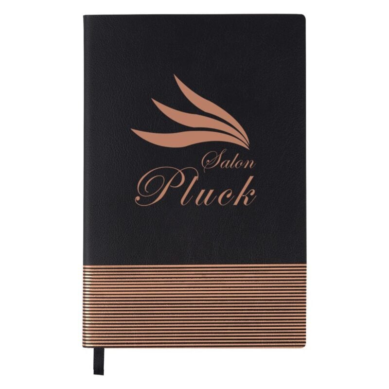 Real Estate Printing Products 30 PR26027 1 BLACK ROSE GOLD DECORATED Border Line Journal