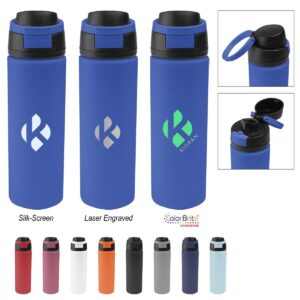 PR26223 24 Oz. Pop Sip Recycled Stainless Steel Bottle