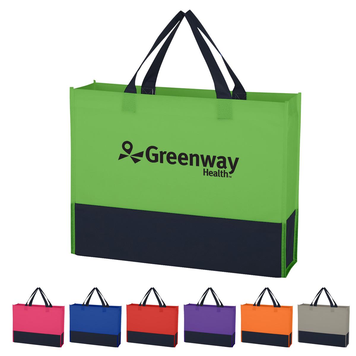 PR26337-Non-Woven-Raven-Prism-Tote-Bag.jpg PR26337 Non Woven Raven Prism Tote Bag