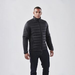 PR26369 1 BLACK DECORATED Stormtech Basecamp Mens Thermal Jacket
