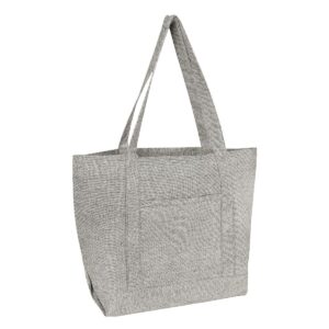 Custom Promotional Products 19 PR26857 1 Heather Gray DECORATED Ripley Recycled Cotton Starboard Tote