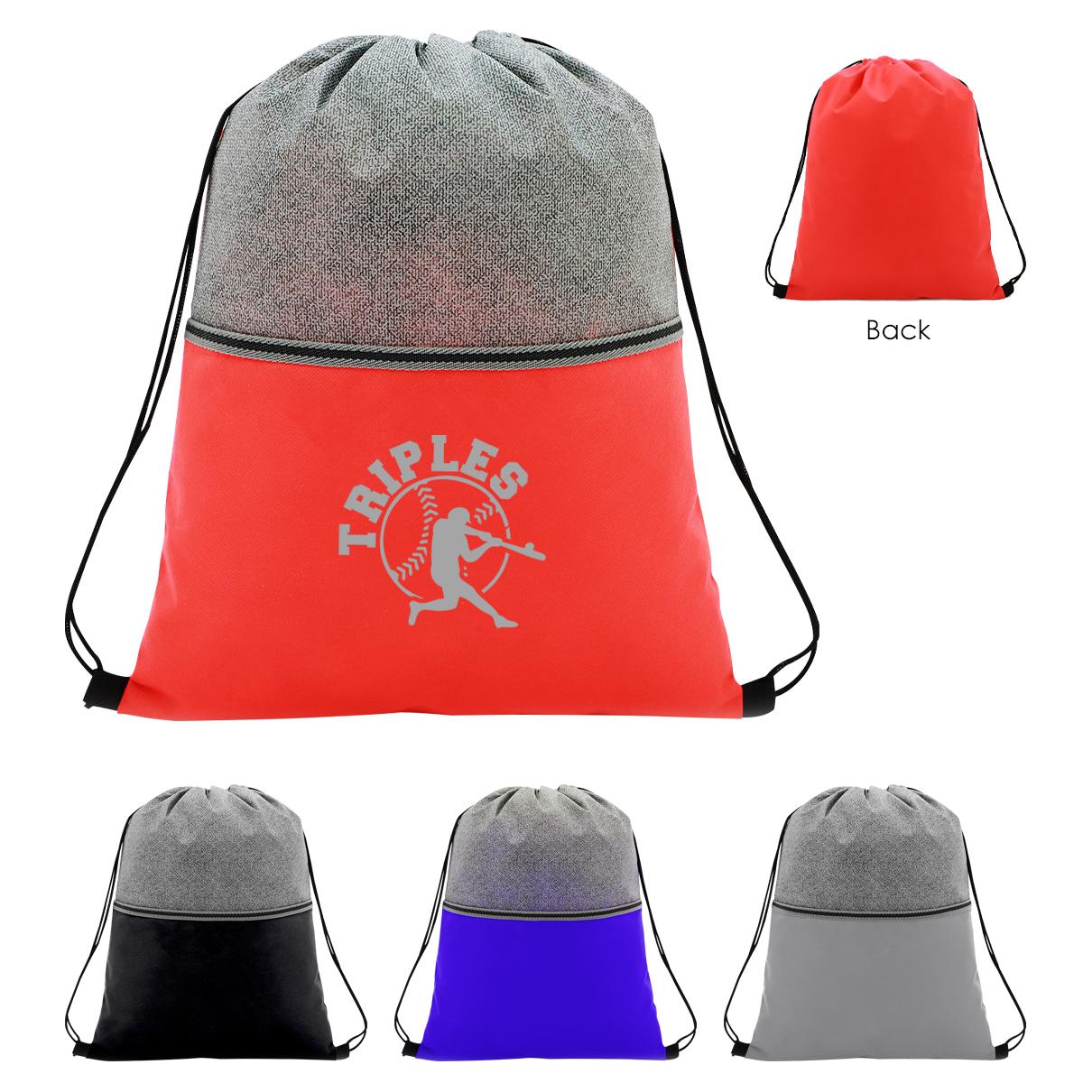 PR26867-Color-Basics-Heathered-Non-Woven-Drawstring-Bag.jpg PR26867 Color Basics Heathered Non Woven Drawstring Bag