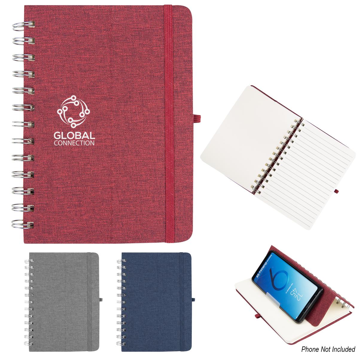 PR27271-RPET-Notebook-With-Phone-Holder.jpg PR27271 RPET Notebook With Phone Holder