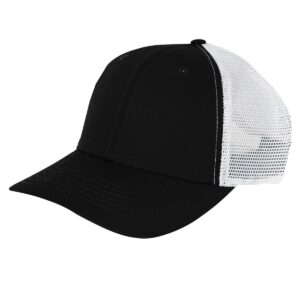 Custom Promotional Products 15 PR27469 1 BLACK WITH WHITE DECORATED Imperial X210SM The Structured Performance Mesh Back Cap