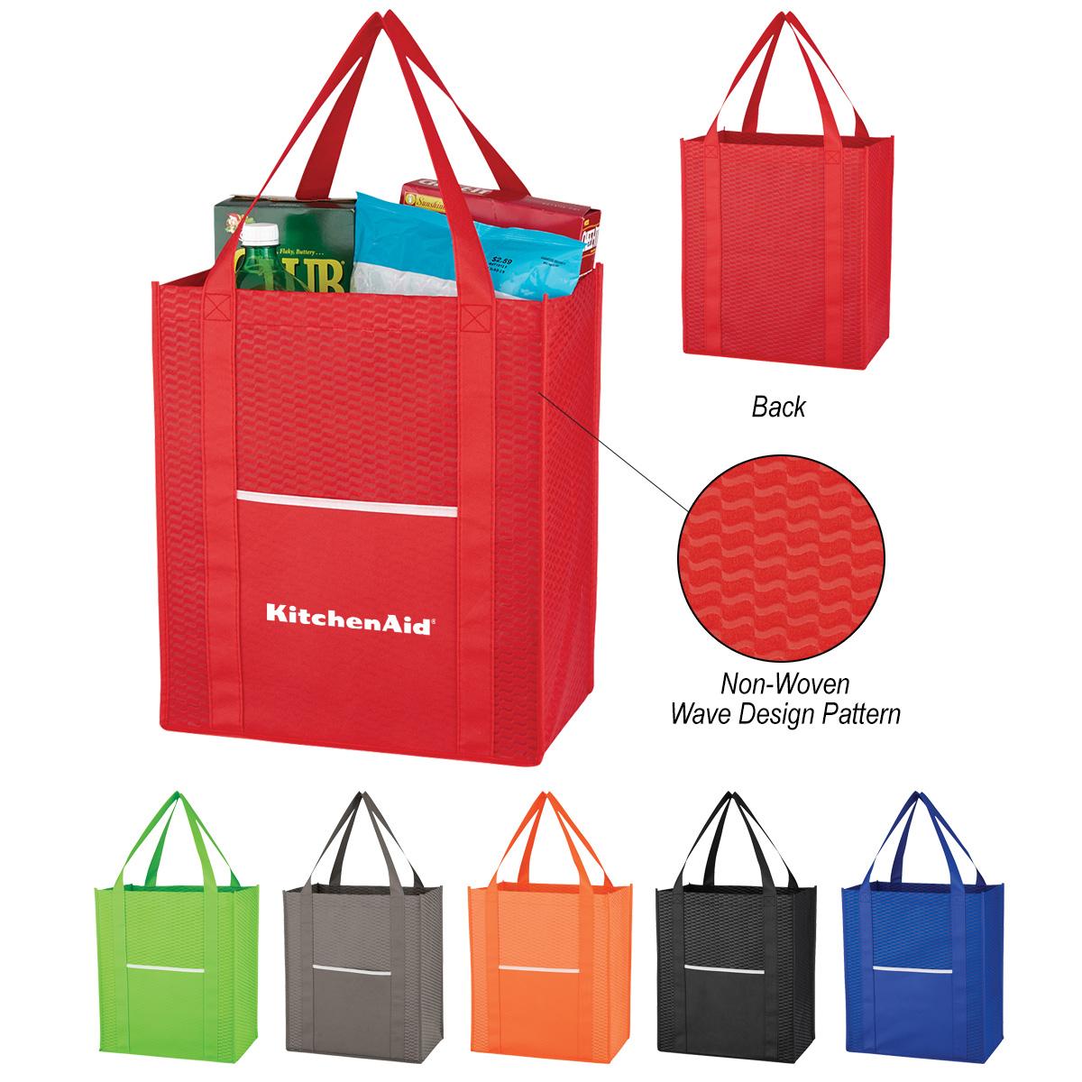 PR27491-Non-Woven-Wave-Shopper-Tote-Bag.jpg PR27491 Non Woven Wave Shopper Tote Bag