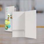 Pearl Metallic Presentation Folders Left Pocket Healthcare Petcare Natural Premium Stock High Quality Business Stationary events business | Printmagic