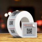 Custom Labels | QR Label With Full-color, bright printing on the front And Clear, metallic, white, glossy or textured paper stock With Glossy or Silk lamination | PrintMagic