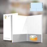 Custom Presentation Folders | Reinforced EDGE Both Pockets Horizontal Business Card Slits Right Pockets and Business Card Slits on the left or right inside pocket | print Magic