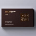 Raised Foil Business Cards Printing, Specialized Business Cards, Gold Foil Business Cards