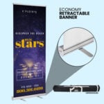 Retractable Economy Banner Printing at PrintMagic