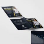 Saddle Stitched Booklets | Business Corporate Horizontal Saddle-Stitched Binding Booklets with White Premium Opaque Paper Stock and No Coating | Print Magic