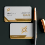 Spot UV Business Cards Horizontal Rounded Corners Real Estate Auto Retail Marketing Branding Promotion Identity Visiting Mini Slim Folded QR Code Premium Stock