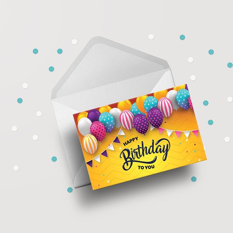 Standard-Flat-Happy-Birthday-Card-2.jpg Print most popular greeting cards - Birthday Greeting Cards with PrintMagic.