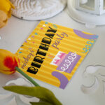 Rectangle Invitation Cards for Special Occasions | Birthday Cards | Event Cards | Promotional Cards | Horizontal Rectangle Shaped Invitation Cards with Envelopes