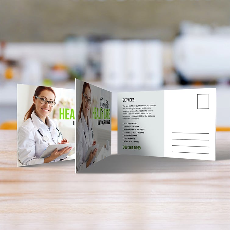 Ultra Thick Postcards Horizontal premium paper to shine compact designs | Printmagic