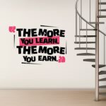 Repositionable Wall Decals | Wall Decal Typography Inspirational quotes | Printed on Color Front Only with Opaque Adhesive - 8 mil | Print Magic