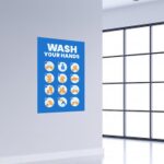 Repositionable Wall Decals | Wall Decal Wellness and safety covid | Printed on Color Front Only with Opaque Adhesive - 8 mil | Print Magic