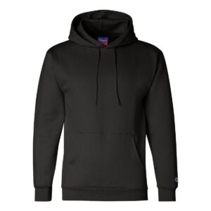 Custom Promotional Products 4 PR26561 1 BLACK DECORATED Champion Double Dry Eco Hooded Sweatshirt 1