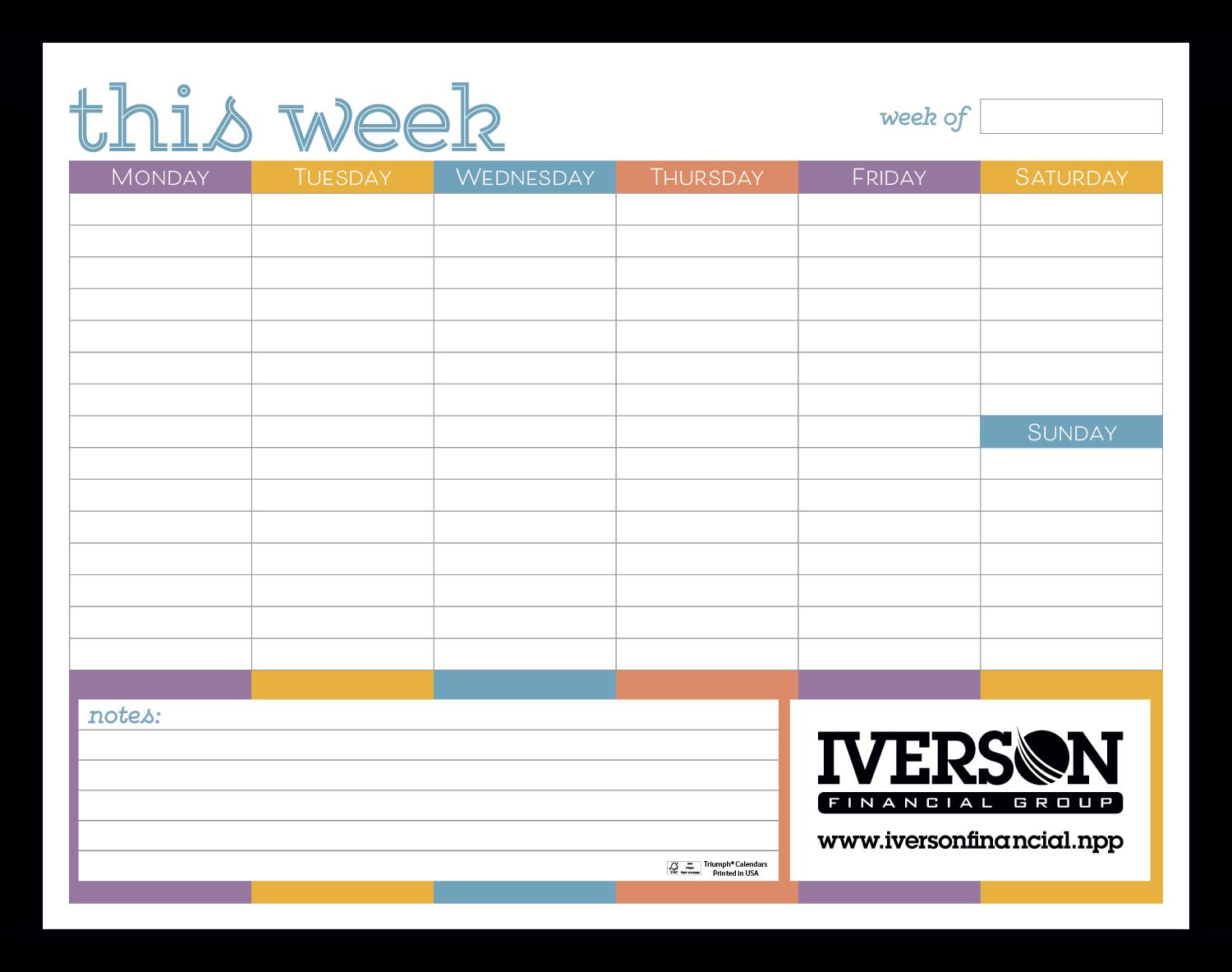 PR29746-Triumph-Calendars-Small-Weekly-Desk-Pad-Colors.jpg PR29746 Triumph Calendars Small Weekly Desk Pad Colors