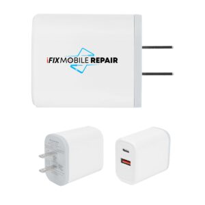 Custom Promotional Products 3 PR30392 1 WHITE DECORATED 30W Power Delivery Wall Adapter
