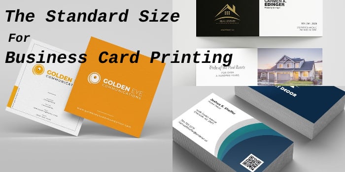 Standard Sizes For Business Card Printing