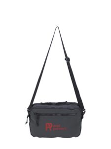 PR34639 1 Charcoal DECORATED Atchison StashPack Recycled Nylon Convertible Backpack
