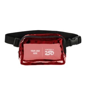 PR34691 America250 Clear Belt Bag