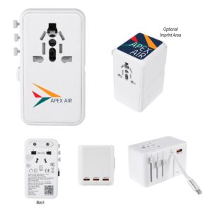 PR34829 35W International Travel Adapter Charging Cable