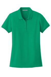 Custom Promotional Products 14 PR35093 1 Bright Kelly Green DECORATED Port Authority Ladies Core Classic Pique Polo