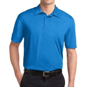 PrintMagic Home Page 88 PR35205 1 Blue Wake Heather DECORATED Sport Tek Heather Contender Polo