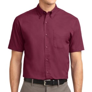 PrintMagic Home Page 80 PR35285 2 Burgundylight Stone DECORATED Port Authority Short Sleeve Easy Care Shirt