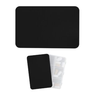 PrintMagic Home Page 74 PR35489 1 BLACK FROSTED DECORATED rABS Pill Holder