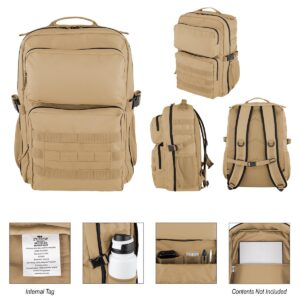 PrintMagic Home Page 68 PR35495 1 KHAKI DECORATED Kenny rPET Tactical Laptop Backpack