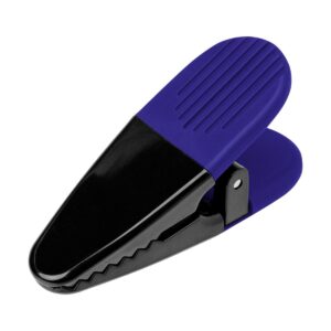 PrintMagic Home Page 68 PR35557 1 BLACK WITH BLUE DECORATED Alligator Magnetic Clip